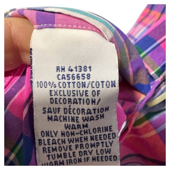 RALPH LAUREN Men Short Sleeve Casual Shirt Size XL 100% cotton - Picture 4 of 4